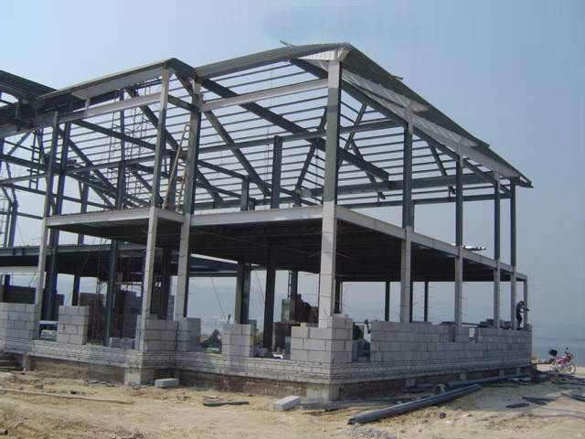 Construction of Steel Structure Workshop