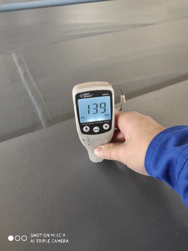 Steel structure product quality inspection site