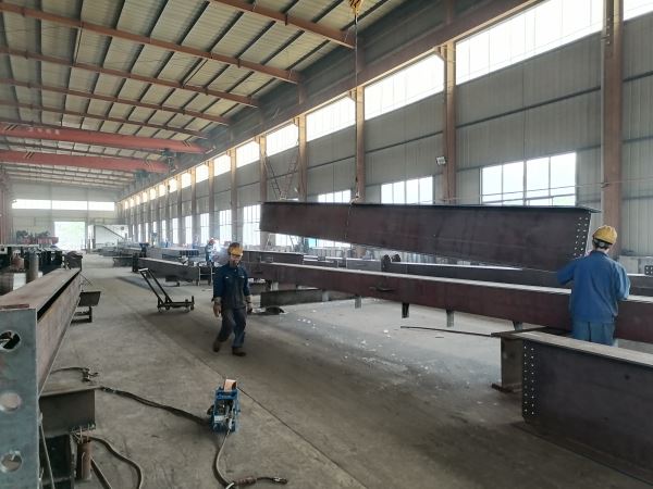Steel structure processing site