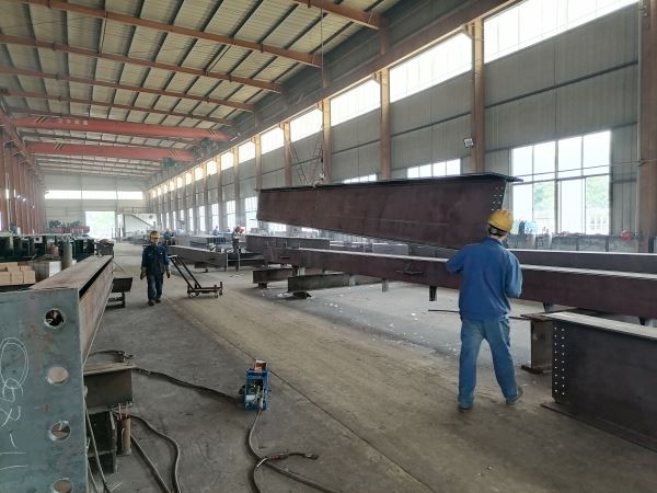 Steel structure processing site