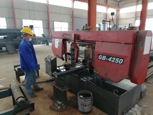 Steel structure processing site