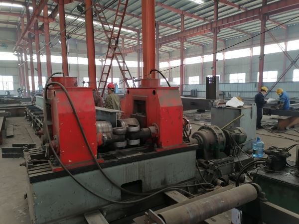 Steel structure processing site